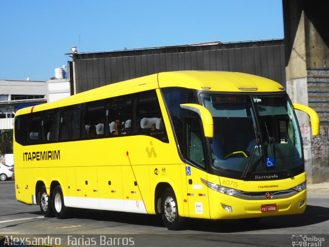 Viação Itapemirim 60715 na cidade de Rio de Janeiro, Rio de Janeiro, Brasil, por Alexsandro  Farias Barros. Número da foto: #3522425.