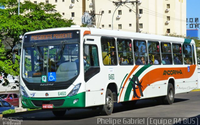 Empresa de Transportes Andorinha 6460 na cidade de Presidente Prudente, São Paulo, Brasil, por Phelipe Gabriel Campos de Souza. ID da foto: 3522542.