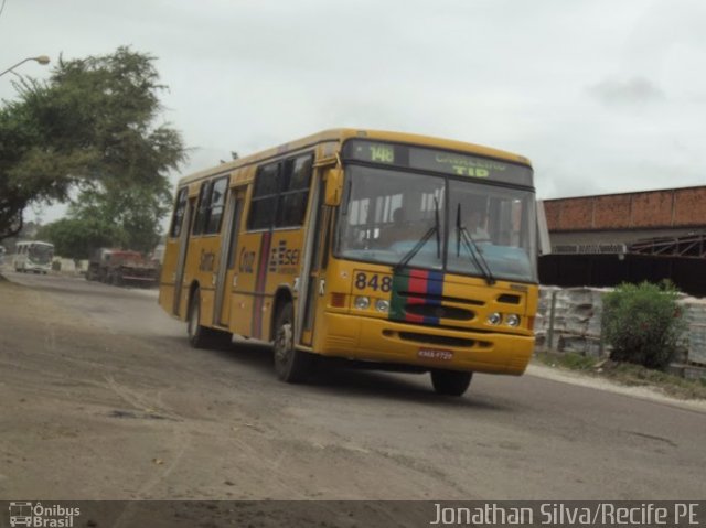 Auto Viação Santa Cruz 848 na cidade de Recife, Pernambuco, Brasil, por Jonathan Silva. Número da foto: #3522772.