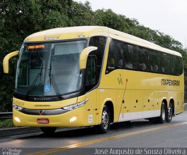 Viação Itapemirim 60609 na cidade de Barra do Piraí, Rio de Janeiro, Brasil, por José Augusto de Souza Oliveira. ID da foto: 3523799.