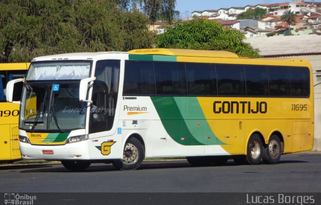 Empresa Gontijo de Transportes 11695 na cidade de Araxá, Minas Gerais, Brasil, por Lucas Borges . ID da foto: 3523703.