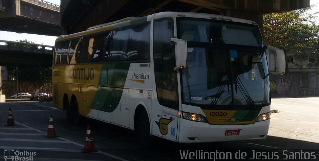 Empresa Gontijo de Transportes 12020 na cidade de Rio de Janeiro, Rio de Janeiro, Brasil, por Wellington de Jesus Santos. ID da foto: 3523924.