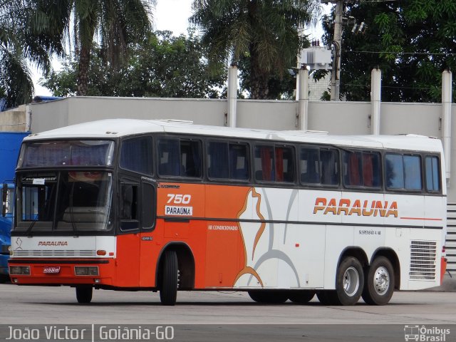 Viação Paraúna 750 na cidade de Goiânia, Goiás, Brasil, por João Victor. ID da foto: 3525856.