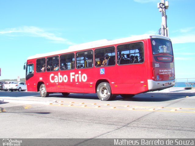 Auto Viação Salineira 305 na cidade de Cabo Frio, Rio de Janeiro, Brasil, por Matheus Barreto de Souza. ID da foto: 3526411.