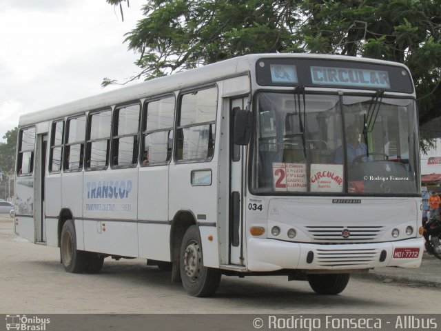 Transcope - Transporte Coletivo de Penedo 034 na cidade de Penedo, Alagoas, Brasil, por Rodrigo Fonseca. Número da foto: #3526507.