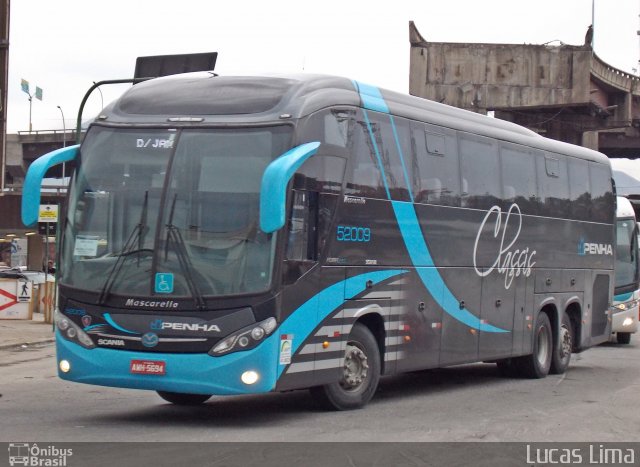 Empresa de Ônibus Nossa Senhora da Penha 52009 na cidade de Rio de Janeiro, Rio de Janeiro, Brasil, por Lucas Lima. Número da foto: #3525357.