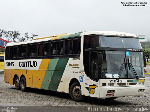 Empresa Gontijo de Transportes 15845 na cidade de João Monlevade, Minas Gerais, Brasil, por Antonio Carlos Fernandes. Número da foto: #3525666.