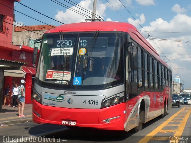 Himalaia Transportes > Ambiental Transportes Urbanos 4 1516 na cidade de São Paulo, São Paulo, Brasil, por Eduardo de Oliveira. ID da foto: 3526604.