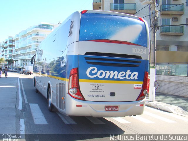 Viação Cometa 10224 na cidade de Cabo Frio, Rio de Janeiro, Brasil, por Matheus Barreto de Souza. Número da foto: #3526420.