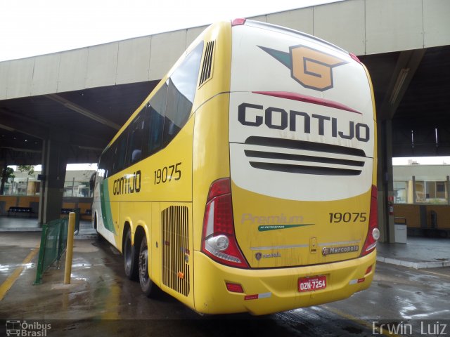 Empresa Gontijo de Transportes 19075 na cidade de Ribeirão Preto, São Paulo, Brasil, por Erwin  Luiz. Número da foto: #3526840.
