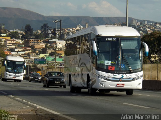 Viação Cruz de Malta Turismo 4600 na cidade de Belo Horizonte, Minas Gerais, Brasil, por Adão Raimundo Marcelino. ID da foto: 3526171.