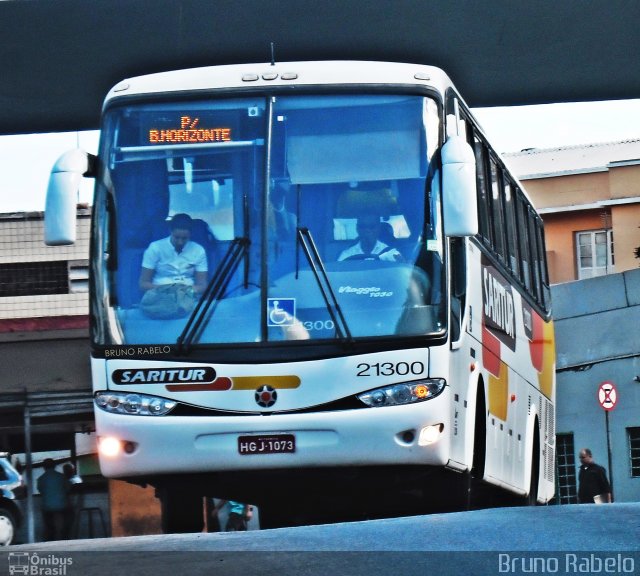 Saritur - Santa Rita Transporte Urbano e Rodoviário 21300 na cidade de Belo Horizonte, Minas Gerais, Brasil, por Bruno Rabelo. ID da foto: 3527363.