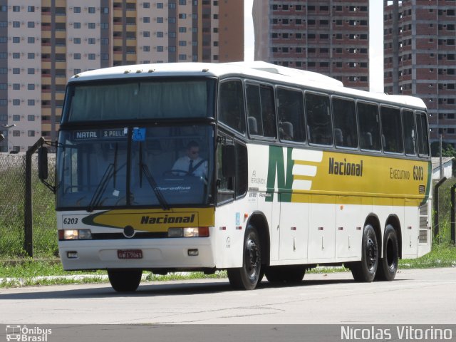 Viação Nacional 6203 na cidade de Natal, Rio Grande do Norte, Brasil, por Nícolas Vitorino Lopes. Número da foto: #3530206.