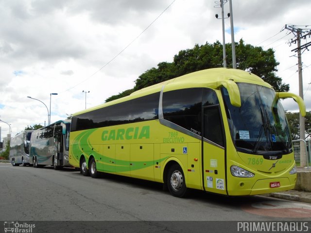 Viação Garcia 7869 na cidade de São Paulo, São Paulo, Brasil, por Alexandre Rodrigo. Número da foto: #3531377.