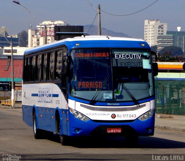 Viação Estrela RJ 177.043 na cidade de Niterói, Rio de Janeiro, Brasil, por Lucas Lima. Número da foto: #3530386.