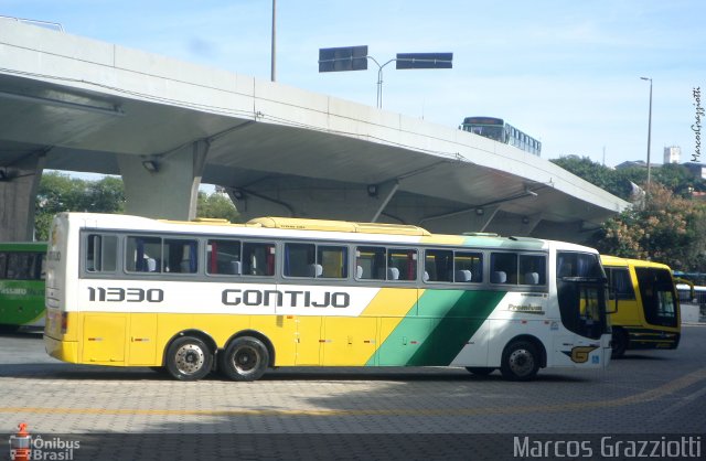 Empresa Gontijo de Transportes 11330 na cidade de Belo Horizonte, Minas Gerais, Brasil, por Marcos Grazziotti. ID da foto: 3531614.