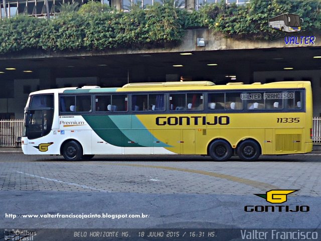 Empresa Gontijo de Transportes 11335 na cidade de Belo Horizonte, Minas Gerais, Brasil, por Valter Francisco. ID da foto: 3531719.