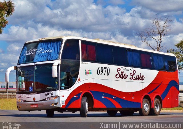 Expresso São Luiz 6970 na cidade de Brasília, Distrito Federal, Brasil, por Antonio José. Número da foto: #3532699.