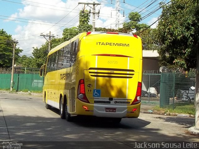 Viação Itapemirim 60735 na cidade de São Paulo, São Paulo, Brasil, por Jackson Sousa Leite. ID da foto: 3532412.