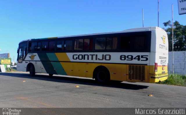 Empresa Gontijo de Transportes 8945 na cidade de Belo Horizonte, Minas Gerais, Brasil, por Marcos Grazziotti. ID da foto: 3531611.