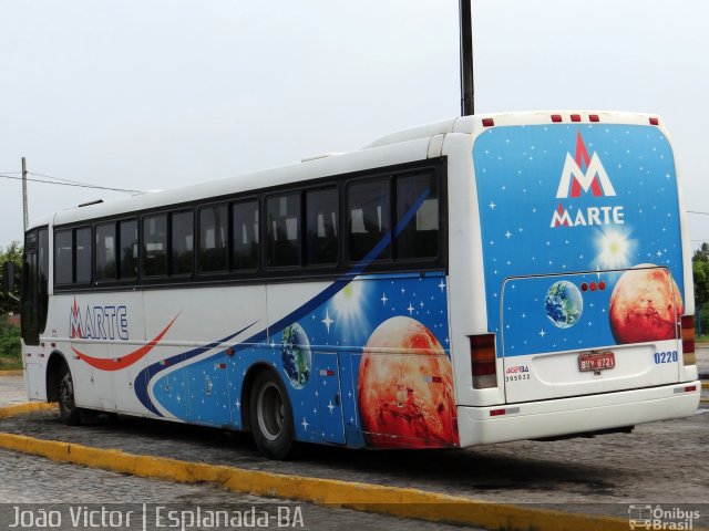 Marte Transportes 0220 na cidade de Esplanada, Bahia, Brasil, por João Victor. ID da foto: 3531945.