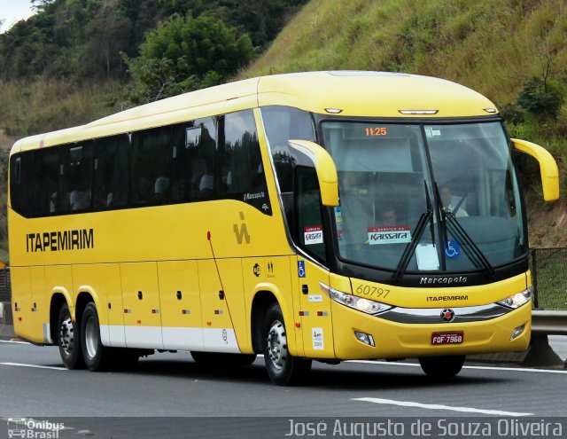 Viação Itapemirim 60797 na cidade de Piraí, Rio de Janeiro, Brasil, por José Augusto de Souza Oliveira. Número da foto: #3475014.