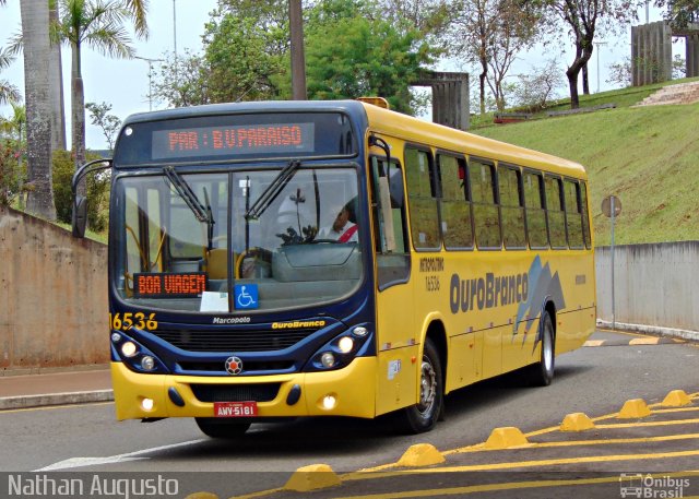 Viação Ouro Branco 16536 na cidade de Londrina, Paraná, Brasil, por Nathan Augusto. ID da foto: 3475439.