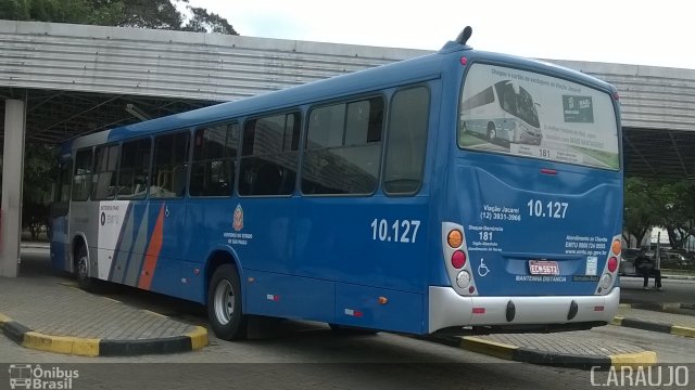 Viação Jacareí 10.127 na cidade de São José dos Campos, São Paulo, Brasil, por Cainã Marcos de Araujo. Número da foto: #3475143.