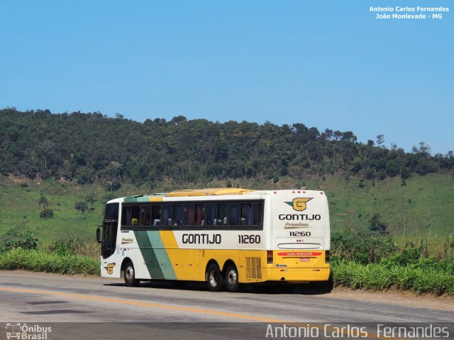 Empresa Gontijo de Transportes 11260 na cidade de João Monlevade, Minas Gerais, Brasil, por Antonio Carlos Fernandes. ID da foto: 3474364.