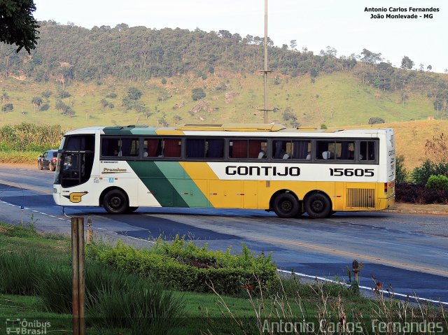 Empresa Gontijo de Transportes 15605 na cidade de João Monlevade, Minas Gerais, Brasil, por Antonio Carlos Fernandes. ID da foto: 3534485.