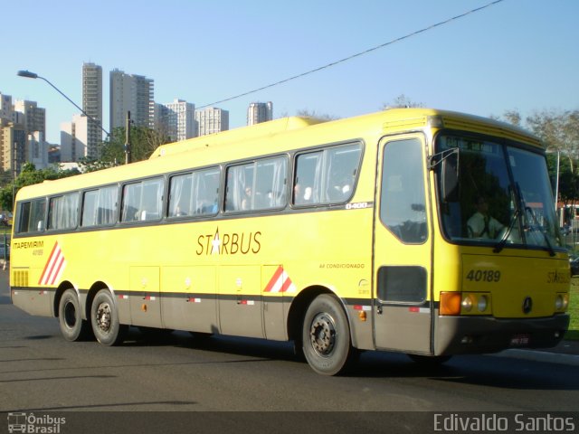 Viação Itapemirim 40189 na cidade de Ribeirão Preto, São Paulo, Brasil, por Edivaldo Santos. ID da foto: 3536225.