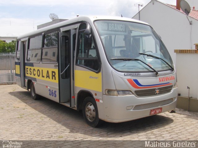 Sayonara - Auto Viação Monte Alverne 265 na cidade de Santa Cruz do Sul, Rio Grande do Sul, Brasil, por Matheus Goelzer. Número da foto: #3536258.