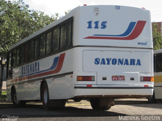Sayonara - Auto Viação Monte Alverne 115 na cidade de Santa Cruz do Sul, Rio Grande do Sul, Brasil, por Matheus Goelzer. Número da foto: #3536199.