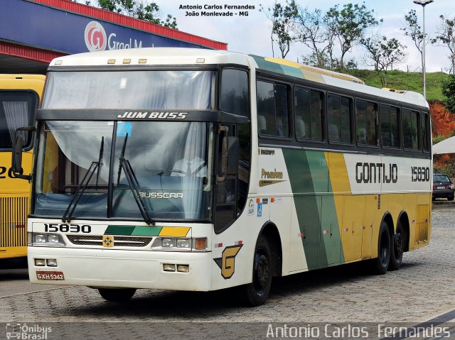 Empresa Gontijo de Transportes 15830 na cidade de João Monlevade, Minas Gerais, Brasil, por Antonio Carlos Fernandes. ID da foto: 3534386.