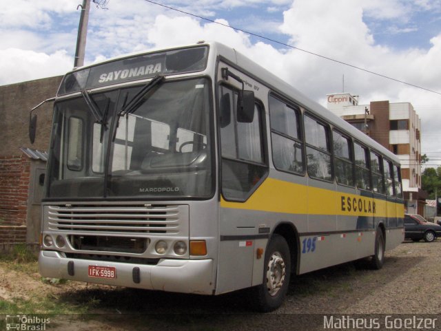Sayonara - Auto Viação Monte Alverne 195 na cidade de Santa Cruz do Sul, Rio Grande do Sul, Brasil, por Matheus Goelzer. Número da foto: #3536207.