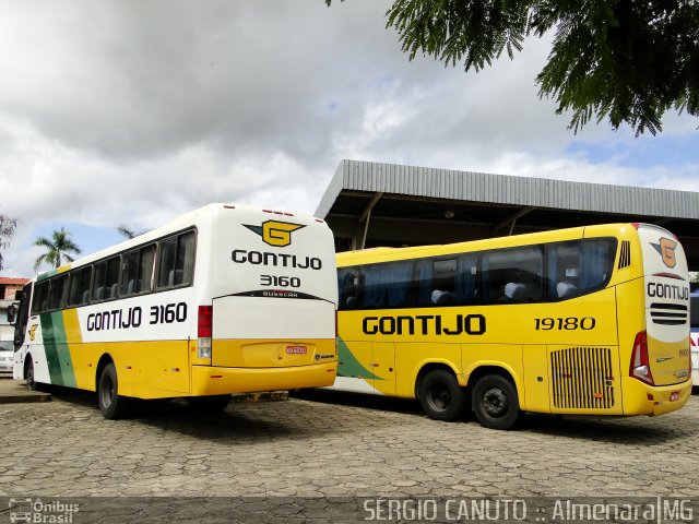 Empresa Gontijo de Transportes 3160 na cidade de Almenara, Minas Gerais, Brasil, por Sérgio Augusto Braga Canuto. ID da foto: 3538070.