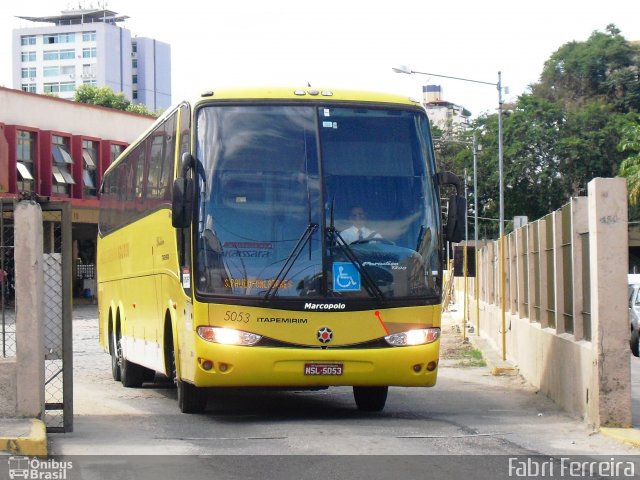 Viação Itapemirim 5053 na cidade de Governador Valadares, Minas Gerais, Brasil, por Fabri Ferreira. ID da foto: 3538024.