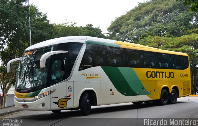 Empresa Gontijo de Transportes 18040 na cidade de São Paulo, São Paulo, Brasil, por Ricardo Silva Monteiro. ID da foto: 3536949.