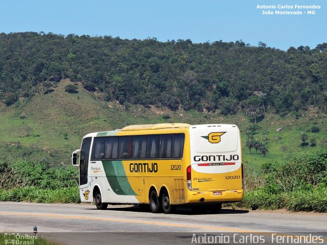 Empresa Gontijo de Transportes 12020 na cidade de João Monlevade, Minas Gerais, Brasil, por Antonio Carlos Fernandes. ID da foto: 3537084.