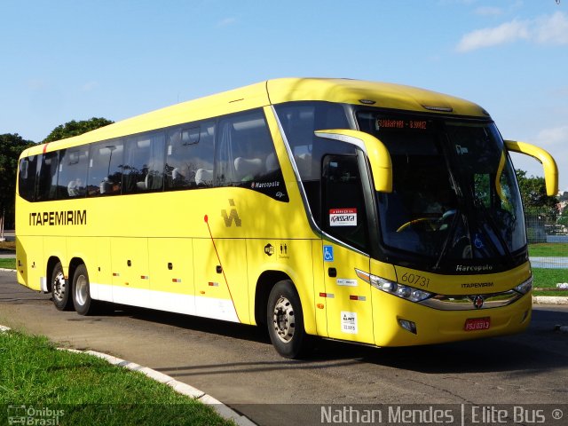 Viação Itapemirim 60731 na cidade de Vitória, Espírito Santo, Brasil, por Nathan Mendes. ID da foto: 3537745.