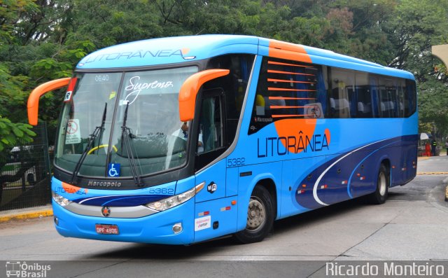 Litorânea Transportes Coletivos 5362 na cidade de São Paulo, São Paulo, Brasil, por Ricardo Silva Monteiro. Número da foto: #3537151.