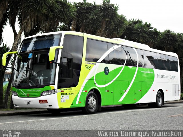 Expresso Princesa dos Campos 5861 na cidade de Curitiba, Paraná, Brasil, por Wagner Domingos Ivanesken. Número da foto: #3476162.