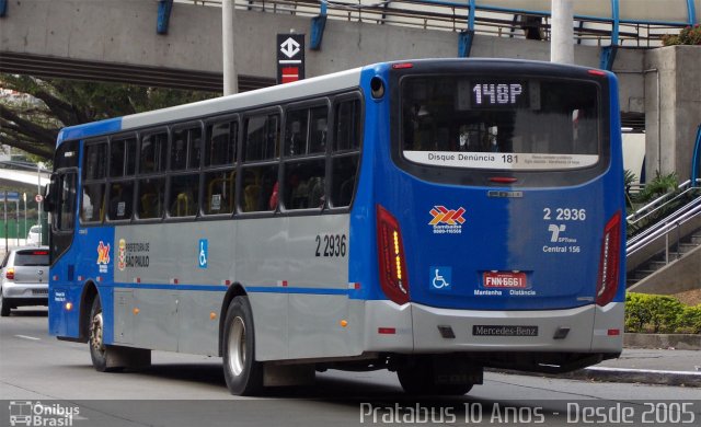 Sambaíba Transportes Urbanos 2 2936 na cidade de São Paulo, São Paulo, Brasil, por Cristiano Soares da Silva. Número da foto: #3476876.