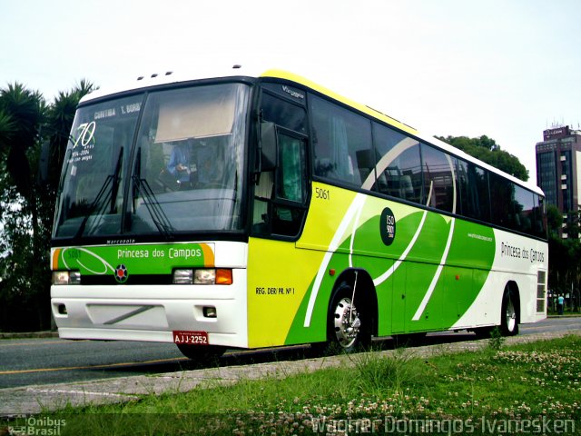Expresso Princesa dos Campos 5061 na cidade de Curitiba, Paraná, Brasil, por Wagner Domingos Ivanesken. Número da foto: #3476135.