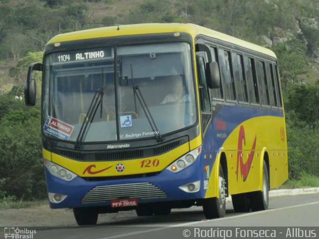 Coletivo Transportes 120 na cidade de Agrestina, Pernambuco, Brasil, por Rodrigo Fonseca. Número da foto: #3476770.