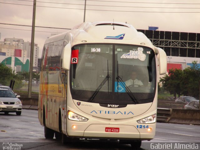 Viação Atibaia São Paulo 1214 na cidade de São Paulo, São Paulo, Brasil, por Gabriel Almeida. Número da foto: #3476059.