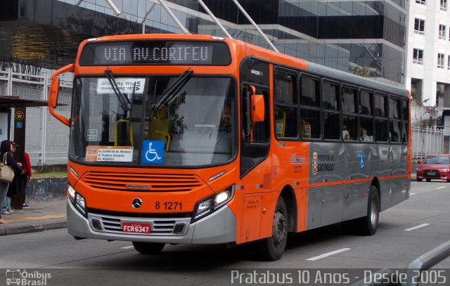TRANSPPASS - Transporte de Passageiros 8 1271 na cidade de São Paulo, São Paulo, Brasil, por Cristiano Soares da Silva. Número da foto: #3478167.