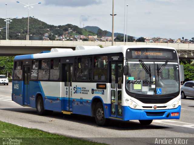 Transporte Coletivo Estrela 4415 na cidade de Florianópolis, Santa Catarina, Brasil, por André Vitor  Silva dos Santos. Número da foto: #3478796.