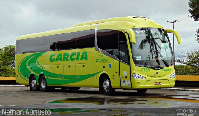 Viação Garcia 7759 na cidade de Londrina, Paraná, Brasil, por Nathan Augusto. Número da foto: #3479189.
