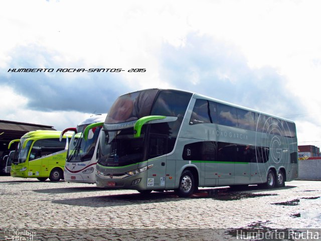 Viação Garcia 7327 na cidade de Santos, São Paulo, Brasil, por Humberto Rocha. Número da foto: #3479010.